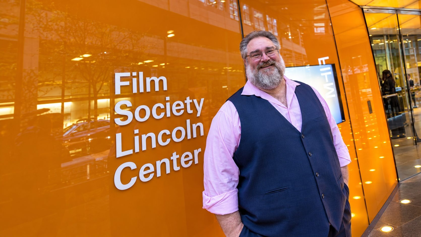 JJ Ruscella outside the Film Society of Lincoln Center